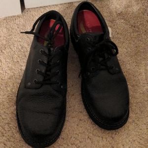 Sketcher's size 12 luxury padded server restaurant shoe. Black leather Non slip